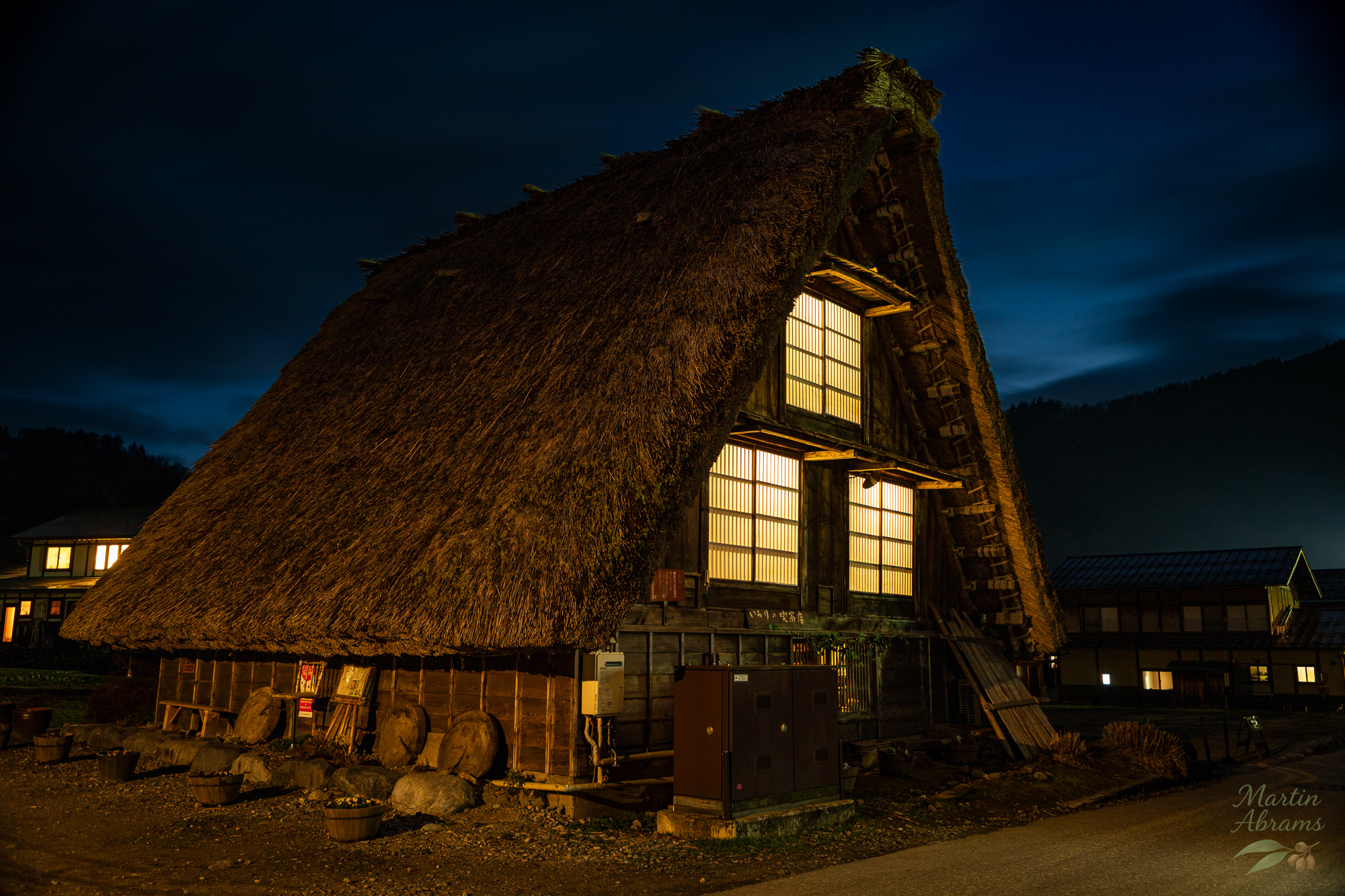 House with lights