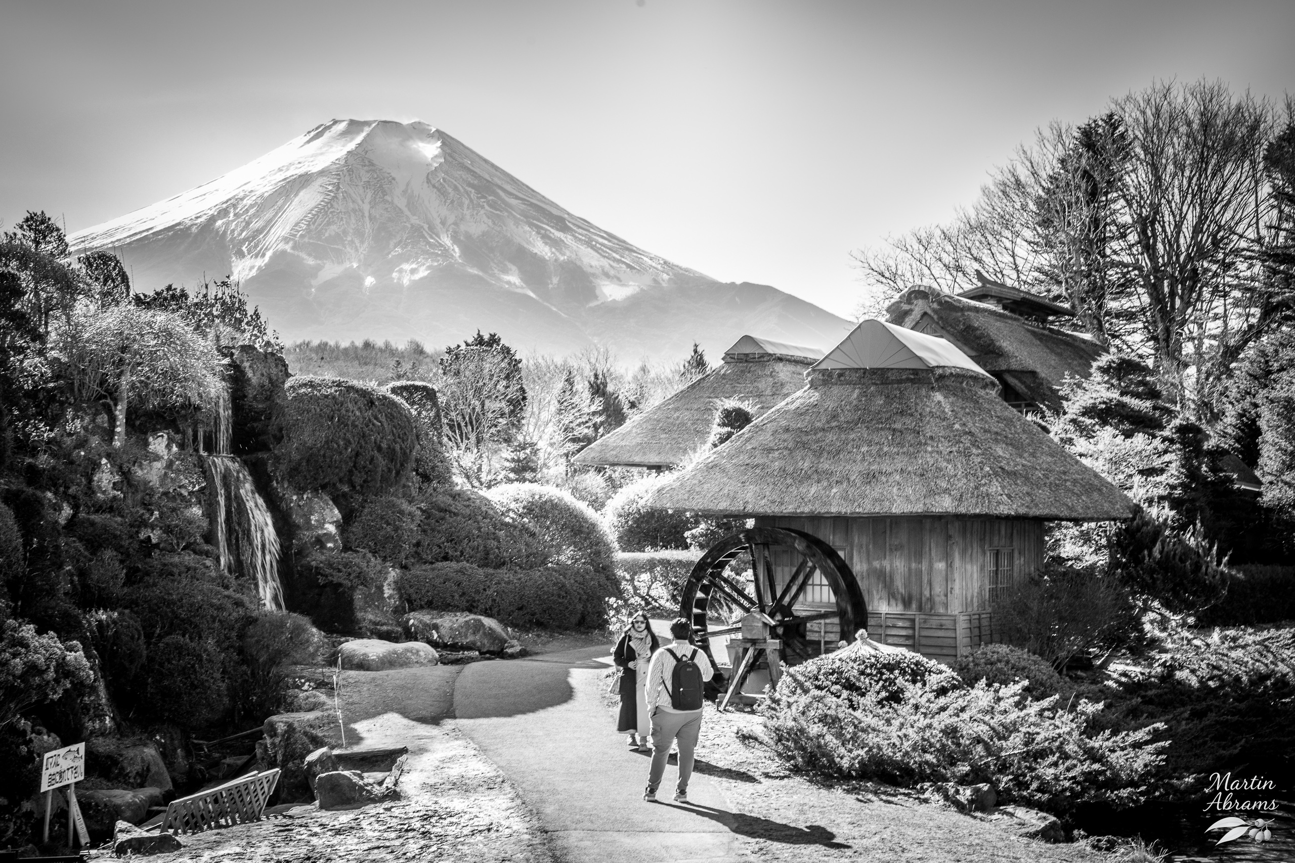 Mountains Fujisan Black and White