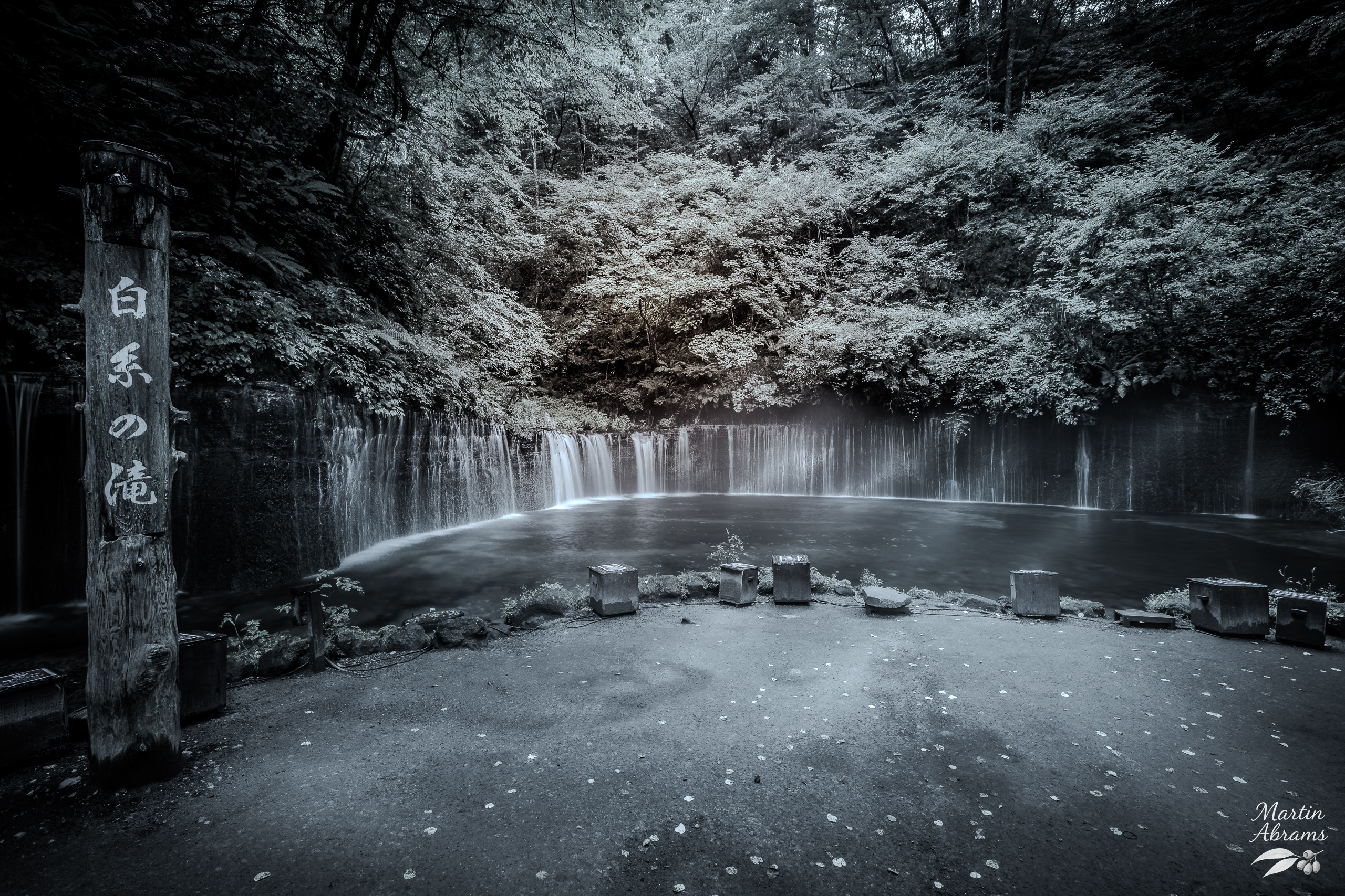 Waterfall - Black and White
