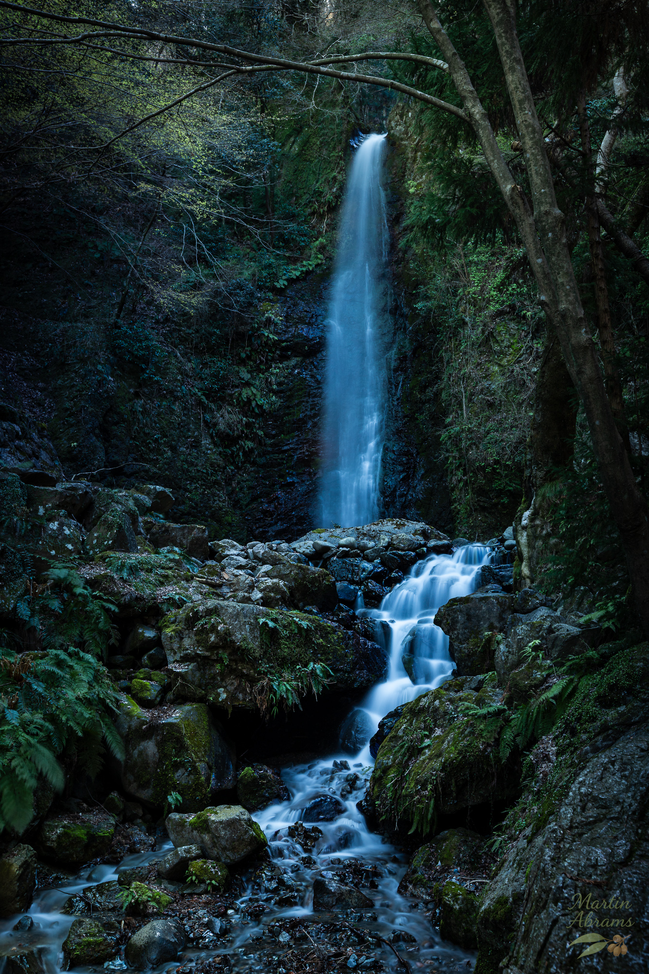 Waterfall - spreading out below