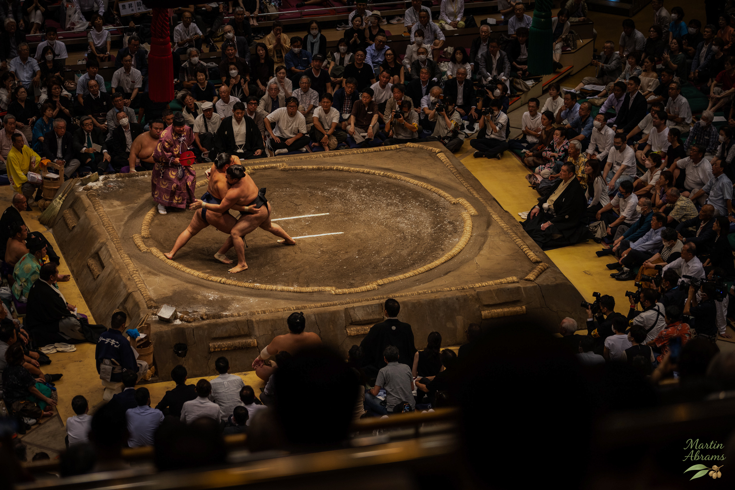 Sumo - chest to chest but on side